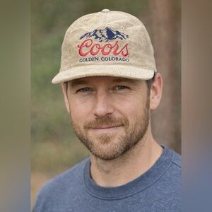Coors Tan Corduroy Cap